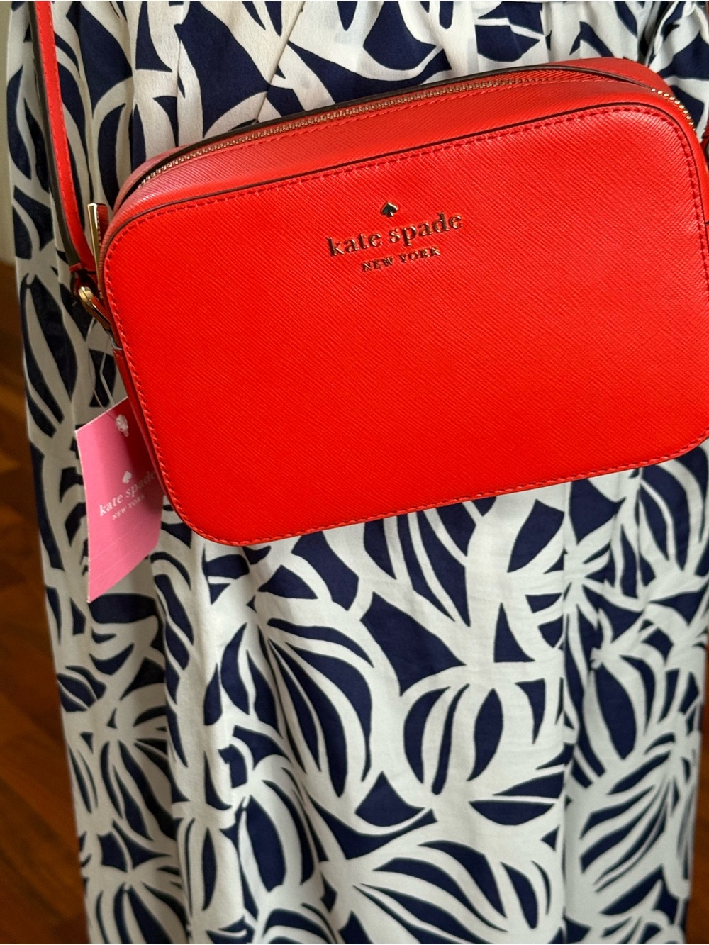 kate spade Orange-Red Crossbody Camera Bag